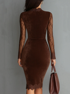 Aurora | Elegant Velvet Dress