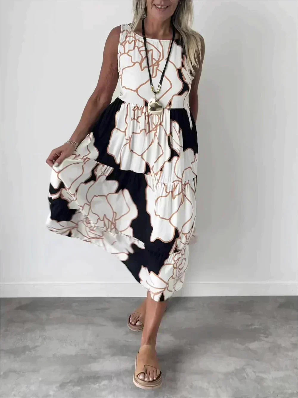Pamela Chic Sleeveless Dress for Women Elevated Occasion Wear