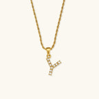 Celeste Initial Diamond Necklace