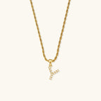 Aurora Pearl Initial Necklace
