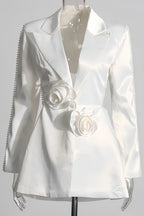 Kari 3D Flower Pearl Blazer