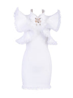 WHITEHAVEN Bodycon Mini Dress in White