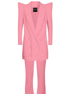 CHEMISTRY Blazer Dress & Pants Set in Pink