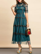 LEITA Lace Midi Dress