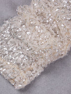 ETAME Sequins Mini Dress in Beige