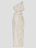 LIYA Cut Out Sequins Dress