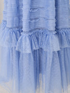 LANTE Ruffle Dress in Arctic Blue