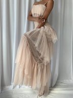 DIDA Tulle Dress in Beige