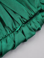MARIE Ruched Mini Dress w Gloves