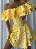 MINELE Mini Dress in Yellow