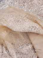 ETAME Sequins Mini Dress in Beige