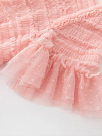 LANTE Ruffle Dress in Blush Pink