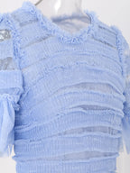 LANTE Ruffle Dress in Arctic Blue