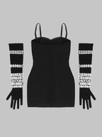 RAYE Embroidered Mini Dress