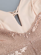 NIKA Sequin Mini Dress in Apricot