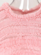 LANTE Ruffle Dress in Blush Pink