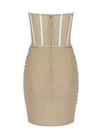 GALIA Sequins & Pearls Mini Dress