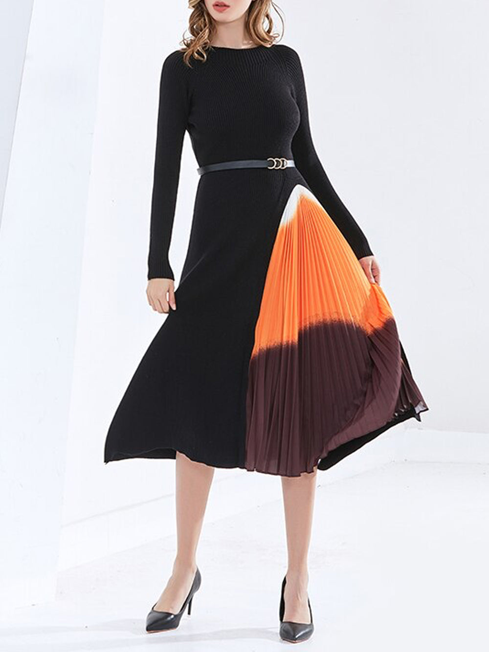 NADELLE knitting Pleated Dress