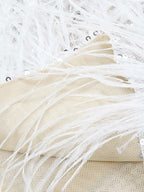 CIGNA Pearls & Feathers Mini Dress