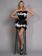 SO LIBERTY Feathers Tassel Dress