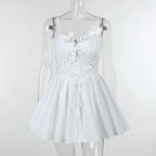 Dark Gothic Spaghetti Strap Elegant Grunge Ruched Bandage Punk Steampunk Dress