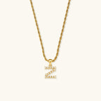 Aurora Pearl Initial Necklace