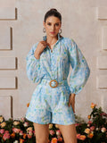 Floral Printed Shorts Set