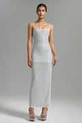 Diamante Halter Maxi Dress