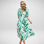 Sabrina Chic Charming V Neck Dress Designer Edit