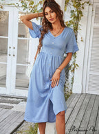 A-LINE DRESS - SOLID COLOR