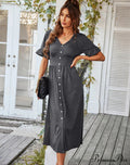 A-LINE DRESS - SOLID COLOR