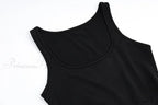 A Line Sleeveless O Neck Summer Casual Party Beach Club Midi Dress