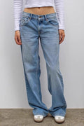 Vintage Leopard Star Patch Jeans