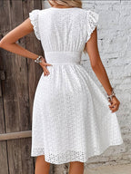 Farah Sleeveless V-neck Dress for Women Chic Boutique Style