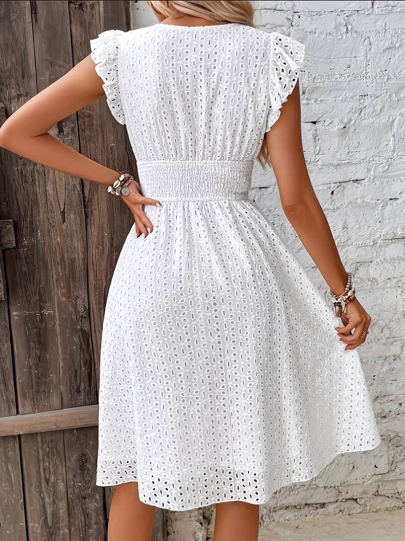 Farah Sleeveless V-neck Dress for Women Chic Boutique Style