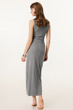 Slim Fitted Knit Tank Sweater Dress