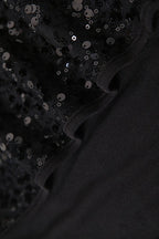 Sequin Strapless High Slit Maxi Dress