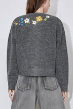 Vintage Floral Embroidery Sweater