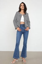 Dottie Black Button-Up Jacket