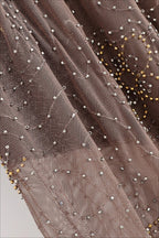 Transparent Sequin Wide Leg Pant