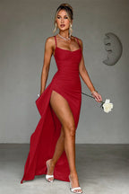 Bodycon Slit Maxi Party Dress