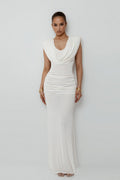 Elegant Solid Fitted Reception Dress