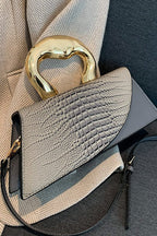 Crocodile Pattern PU Chic Tote Shoulder Crossbody Bag