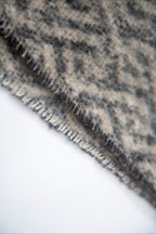 Leopard Print Jacquard Short Fringe Scarf