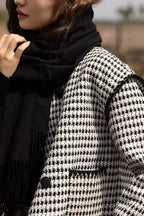 Tweed Houndstooth Short Jacket