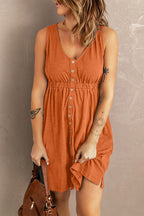 Fedora Button-down Dress for Women Vacation Beach Look