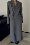 Vintage Hepburn Waist Cinching Hourglass Long Overcoat