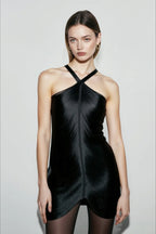Chic Tassel Halter Backless Cocktail Dress