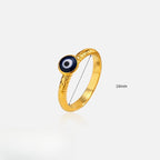 Vintage Gold Plated Lapis Lazuli Stainless Steel Ring