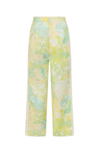 Summer Elegant Printed Curved Crochet Trim Camisole Top and Elastic Waist Casual Pocket Wide-leg Pants Set
